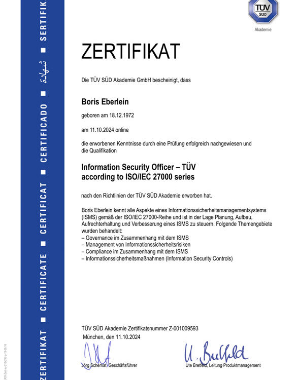 Information Security Officer